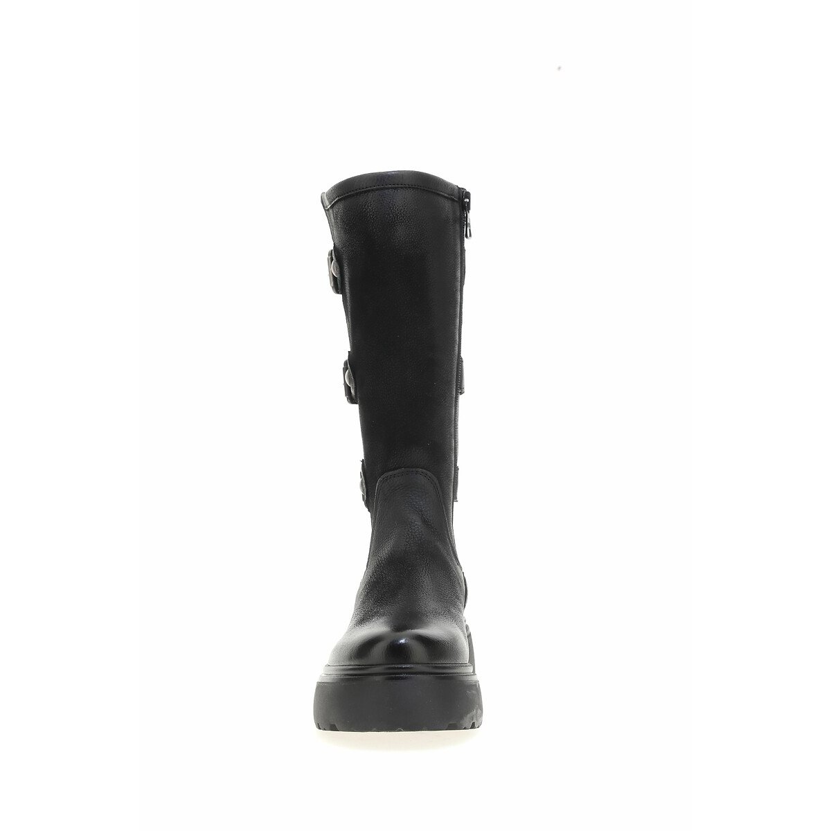 Bottes motardes en cuir noir, MJUS