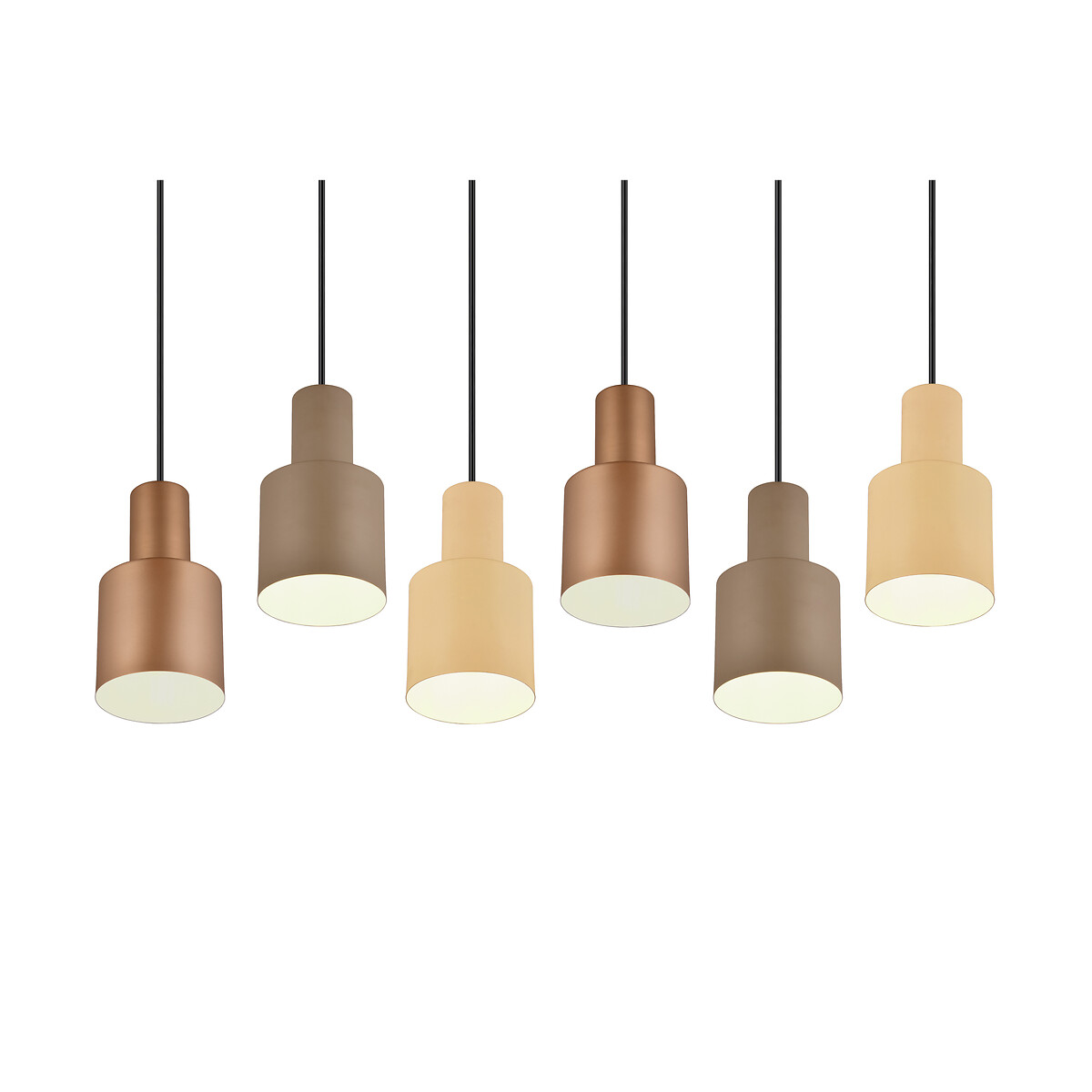 Candeeiro de teto Agudo, TRIO Lighting castanho , TRIO LIGHTING