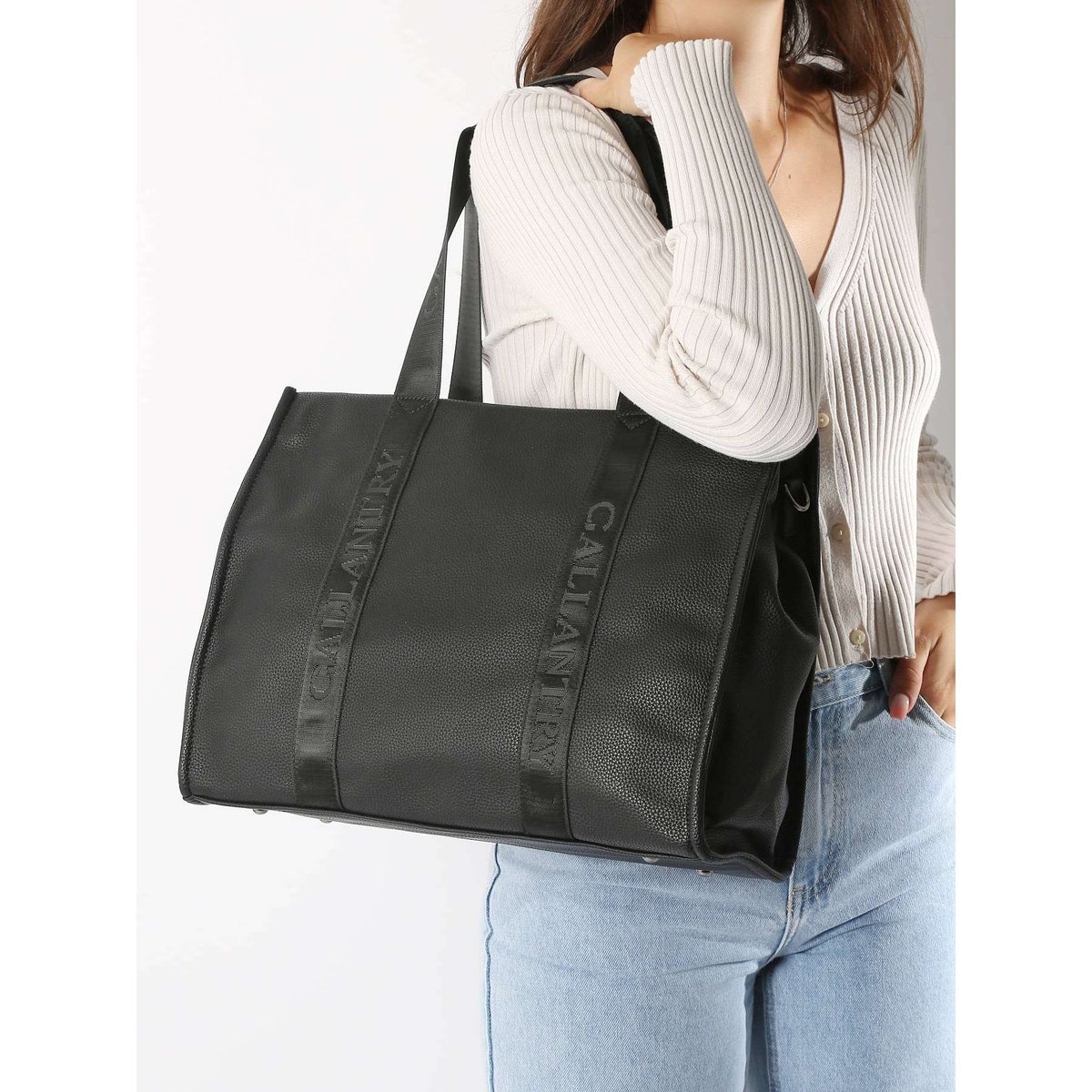 sac porté épaule Format a4 black, GALLANTRY