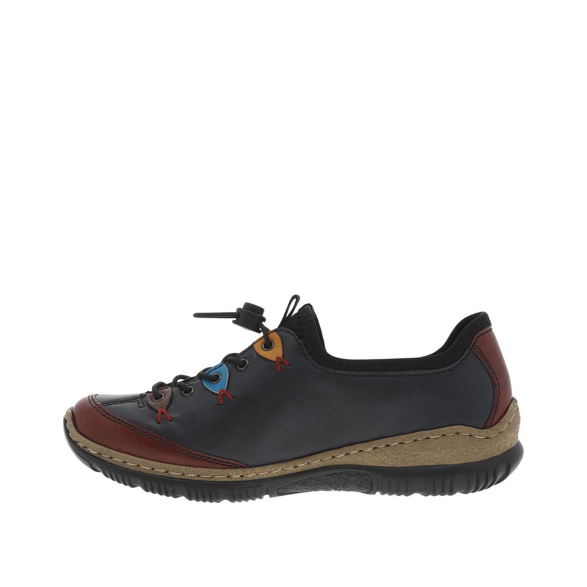 Basket Cuir Eagle marine, RIEKER