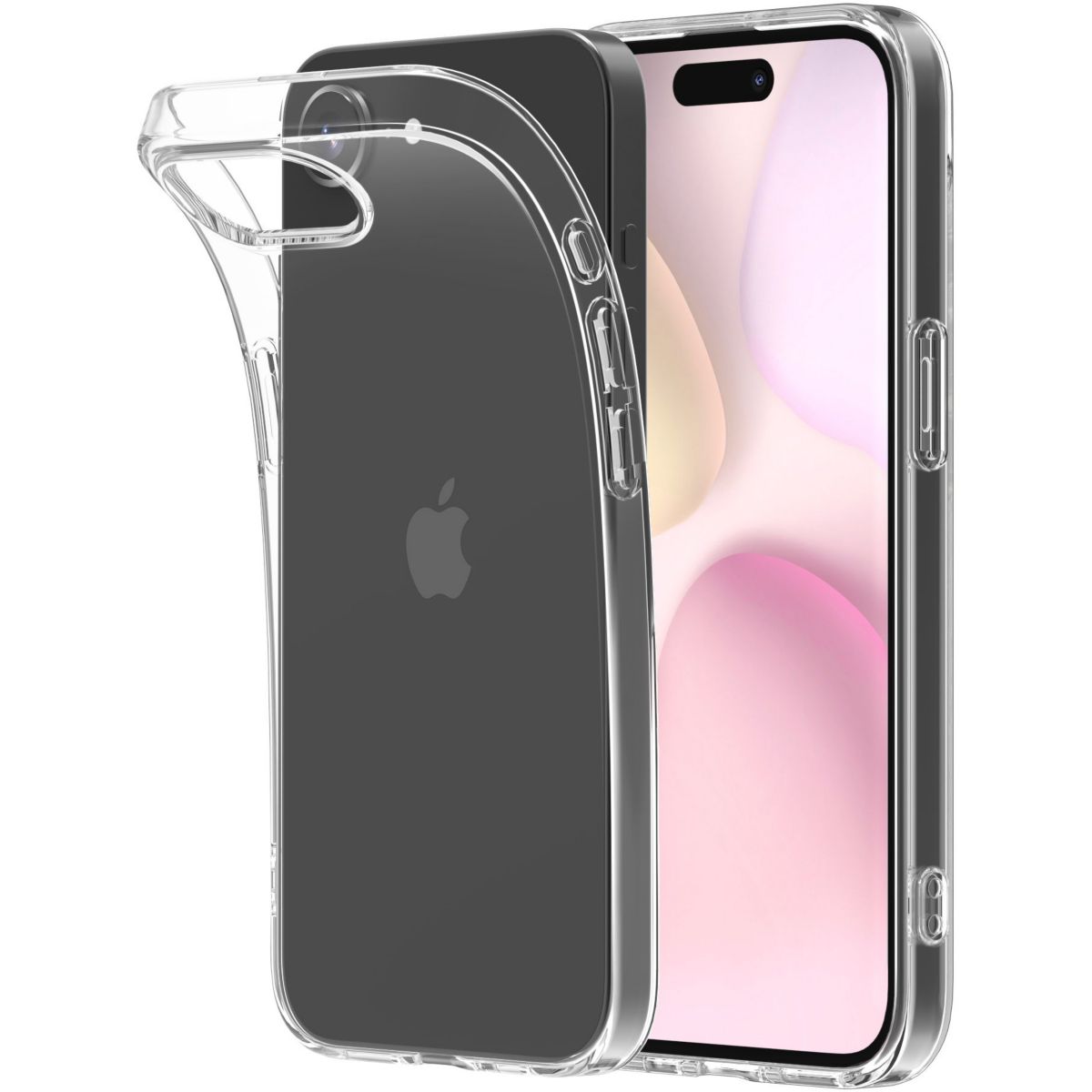 Coque iPhone 16e/17e souple Made in France couleur unique, ESSENTIEL B