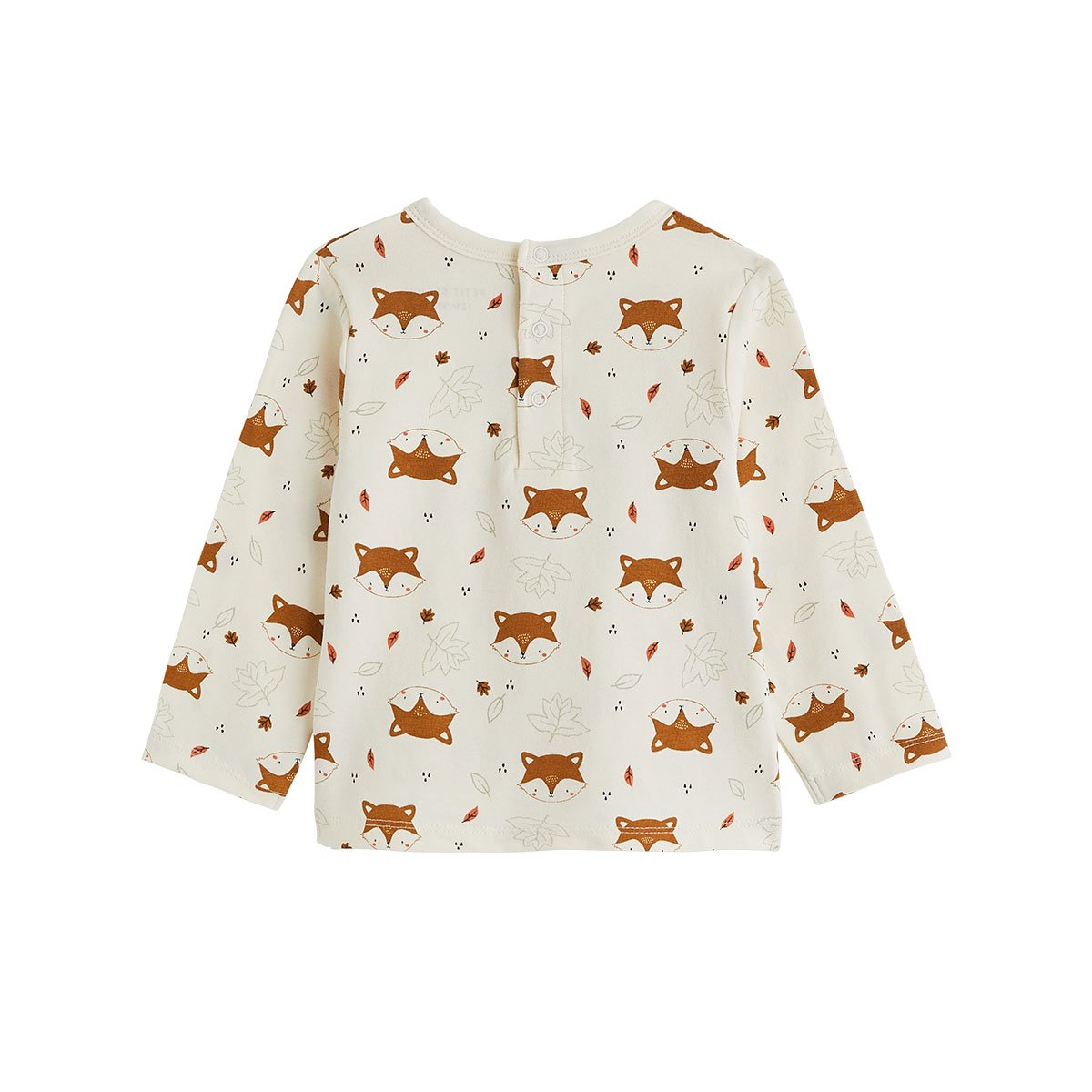 Ensemble salopette bébé en velours côtelé et t-shirt Ginkgo vert, PETIT BEGUIN