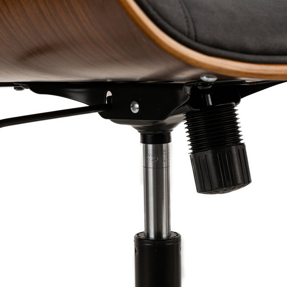 Chaise de bureau en bois, VICTORIA noir, NORDLYS