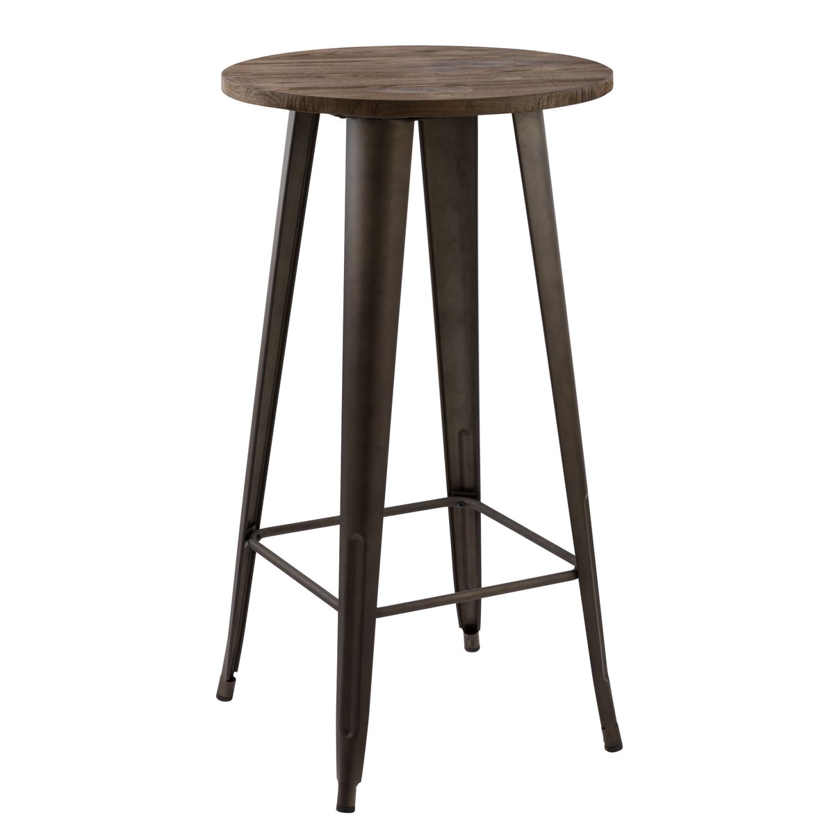 Table de bar ronde ∅60 cm - CHIMIE marron foncé, MAISON PAVANE