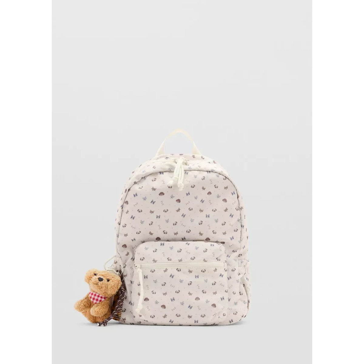 Sac à dos imprimé breloque chien sable, MANGO BABY