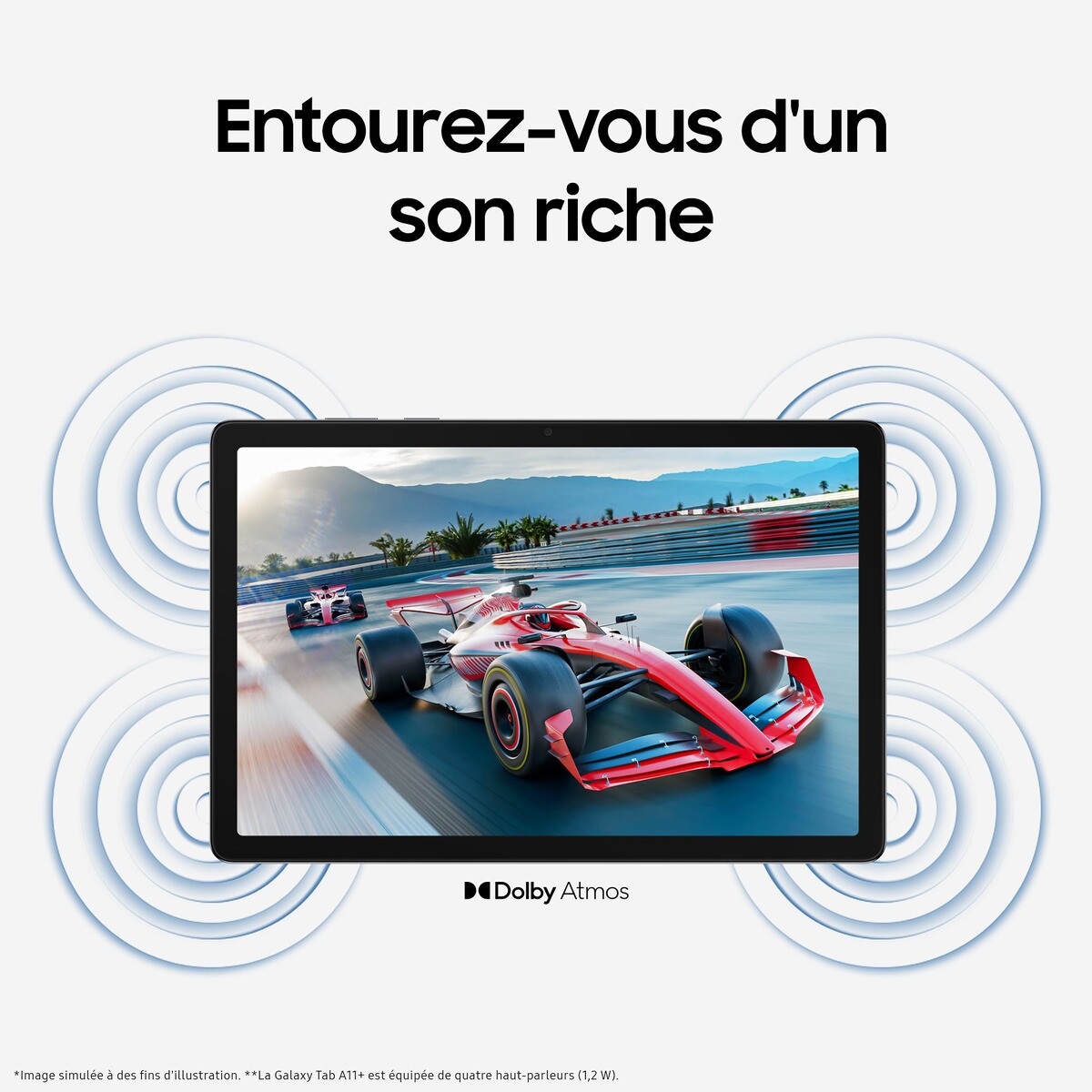 Tablette tactile  Galaxy Tab A11+ 11" 5G argent, SAMSUNG