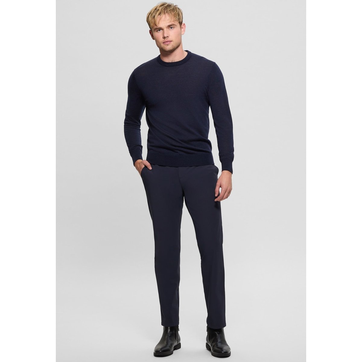 Pull-Over Laine bleu foncé, GUESS