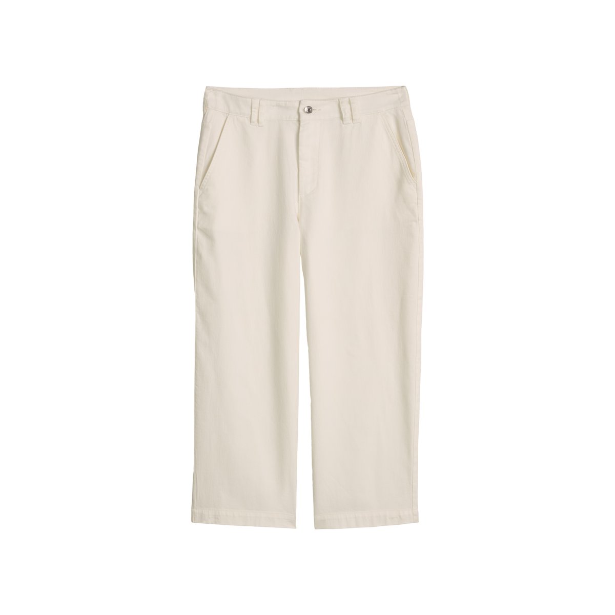 Barrel Pants cropped en coton organique-lyocell stretch blanc naturel, MARC O’POLO DENIM