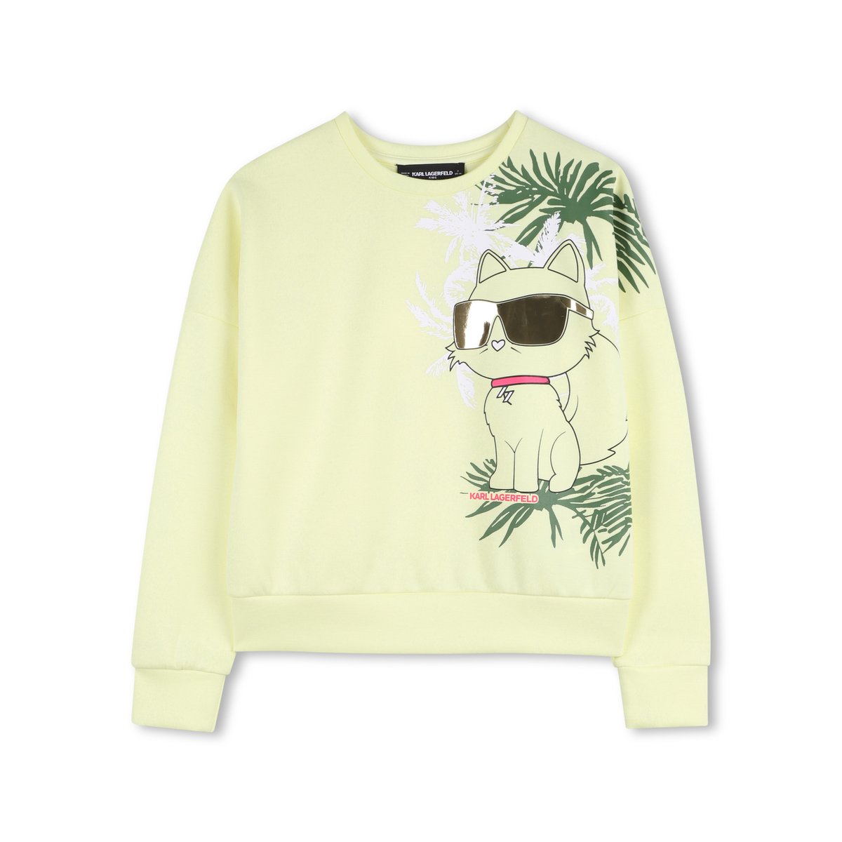 Sweat maxi imprimé wax yellow, KARL LAGERFELD KIDS