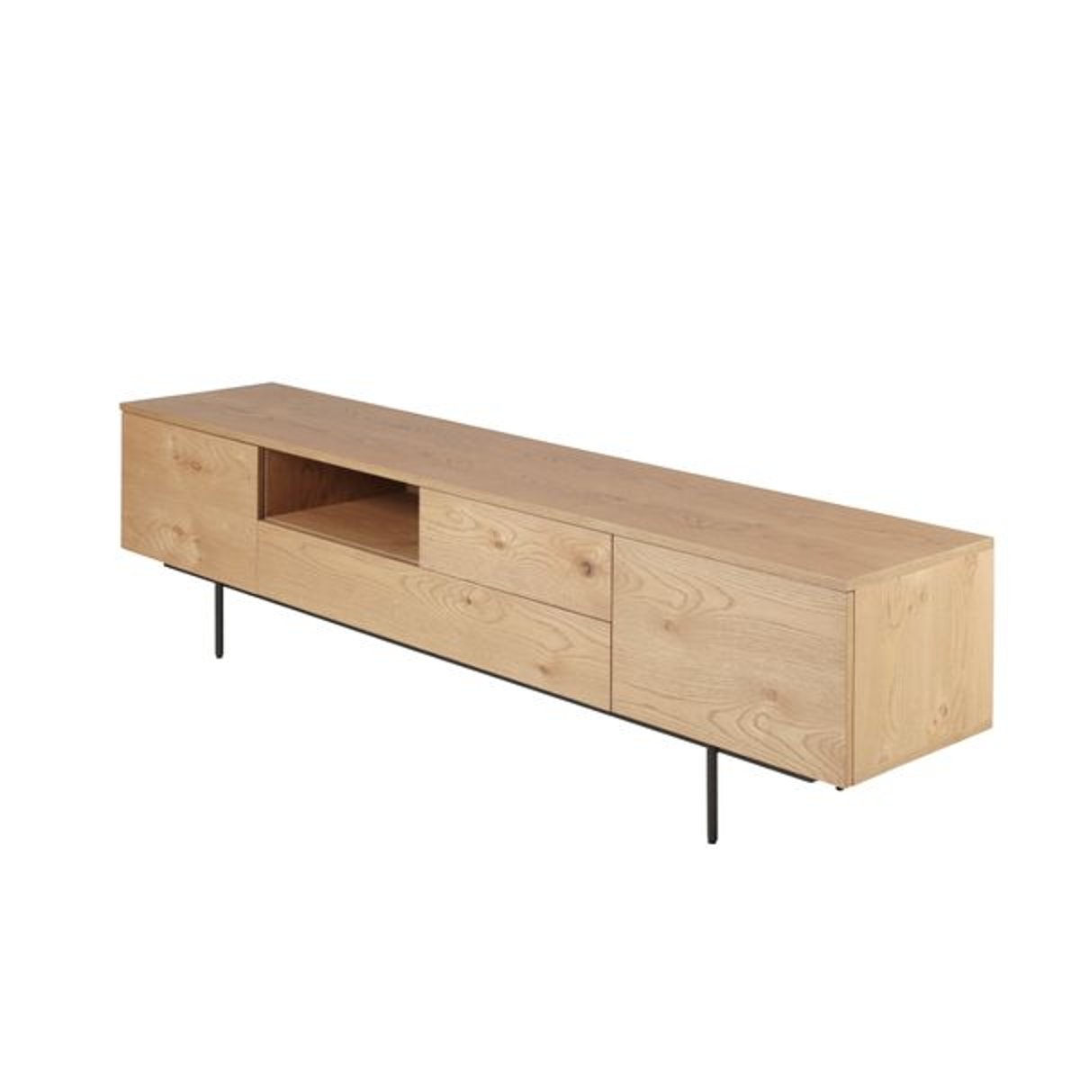 Meuble télé 200 cm naturel, ZAGO