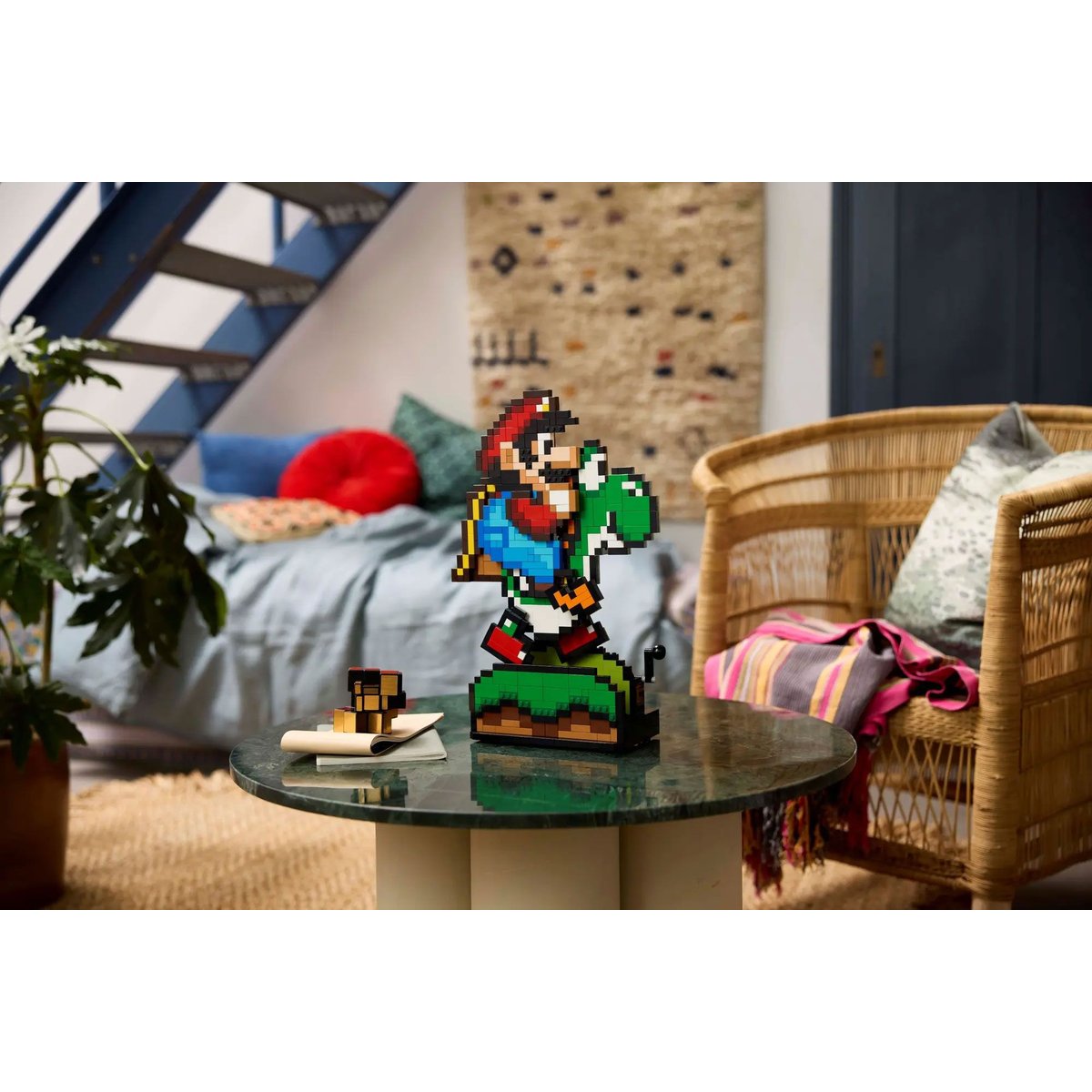 LEGO Super Mario - Set d'exposition Mario et Yoshi de Super Mario World - 71438 couleur unique, LEGO