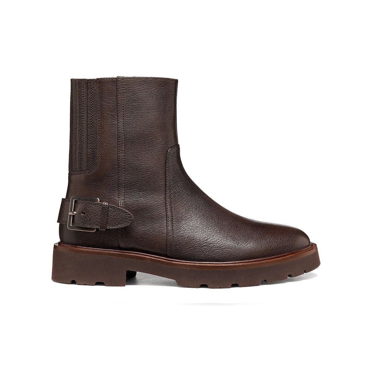 Bottines en cuir suède, NORIZE marron foncé, GEOX