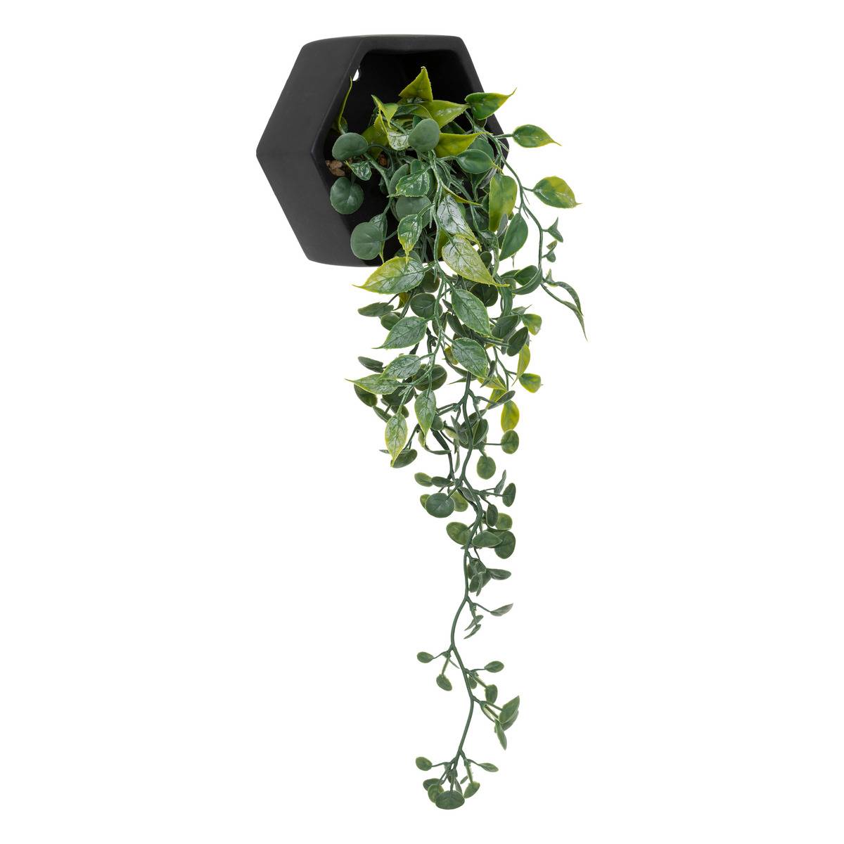Plante artificielle suspendue AYAME noir, ATMOSPHERA