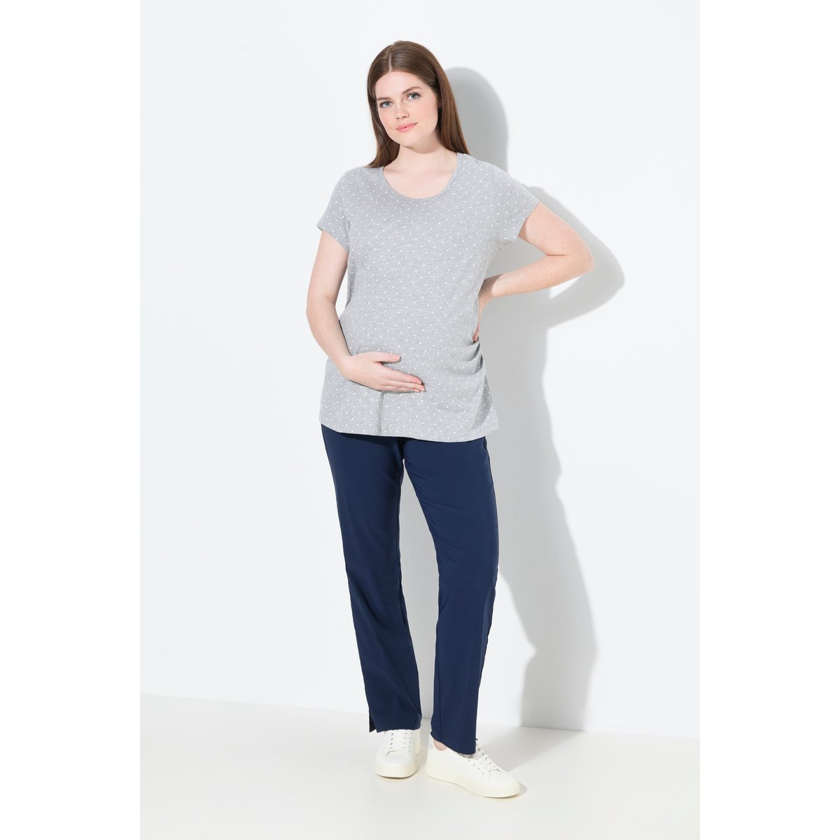 Pantalon de grossesse en bengaline marine, ULLA POPKEN