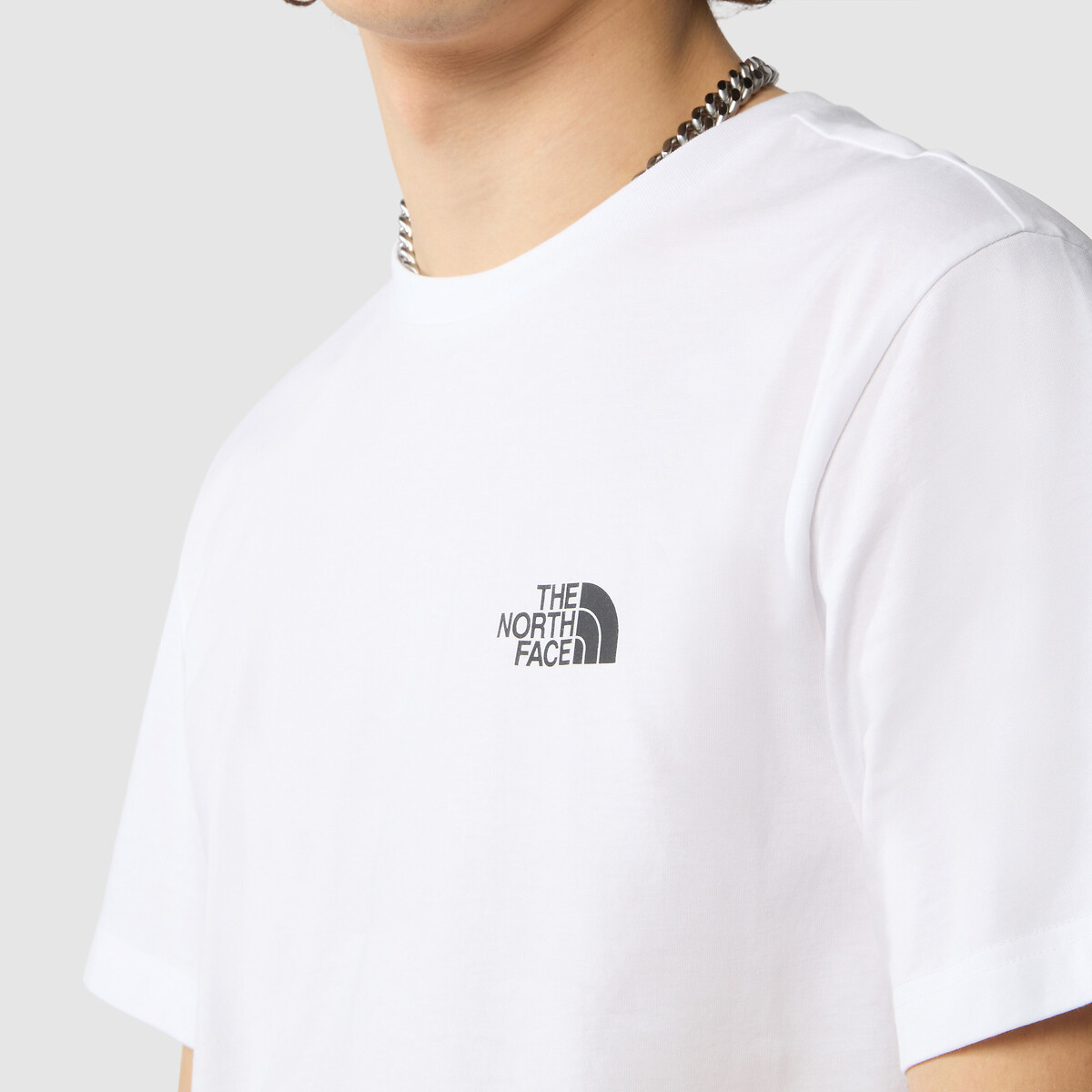 T-shirt Simple Dome petit logo blanc, THE NORTH FACE