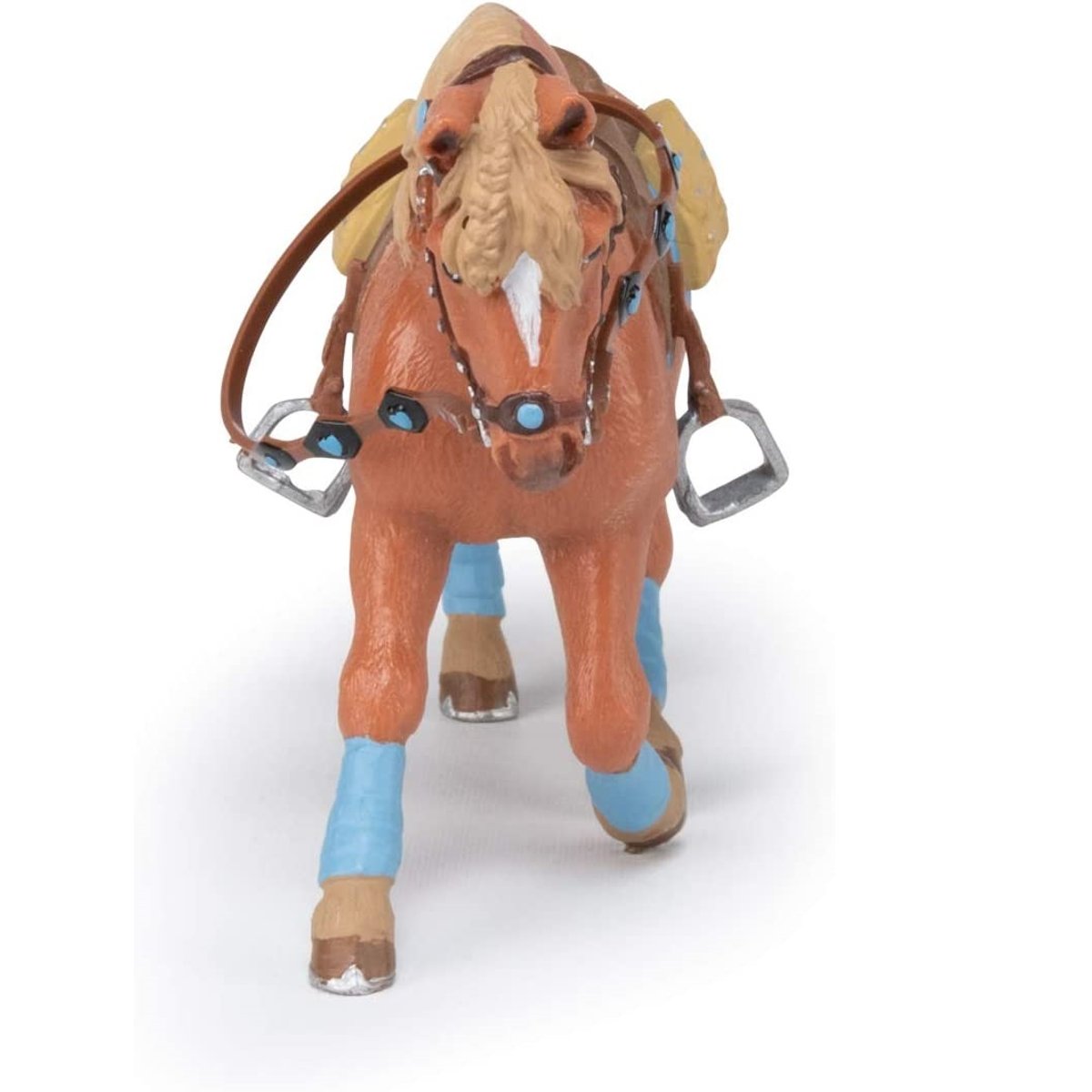 Figurine Cheval du jeune cavalier marron, PAPO