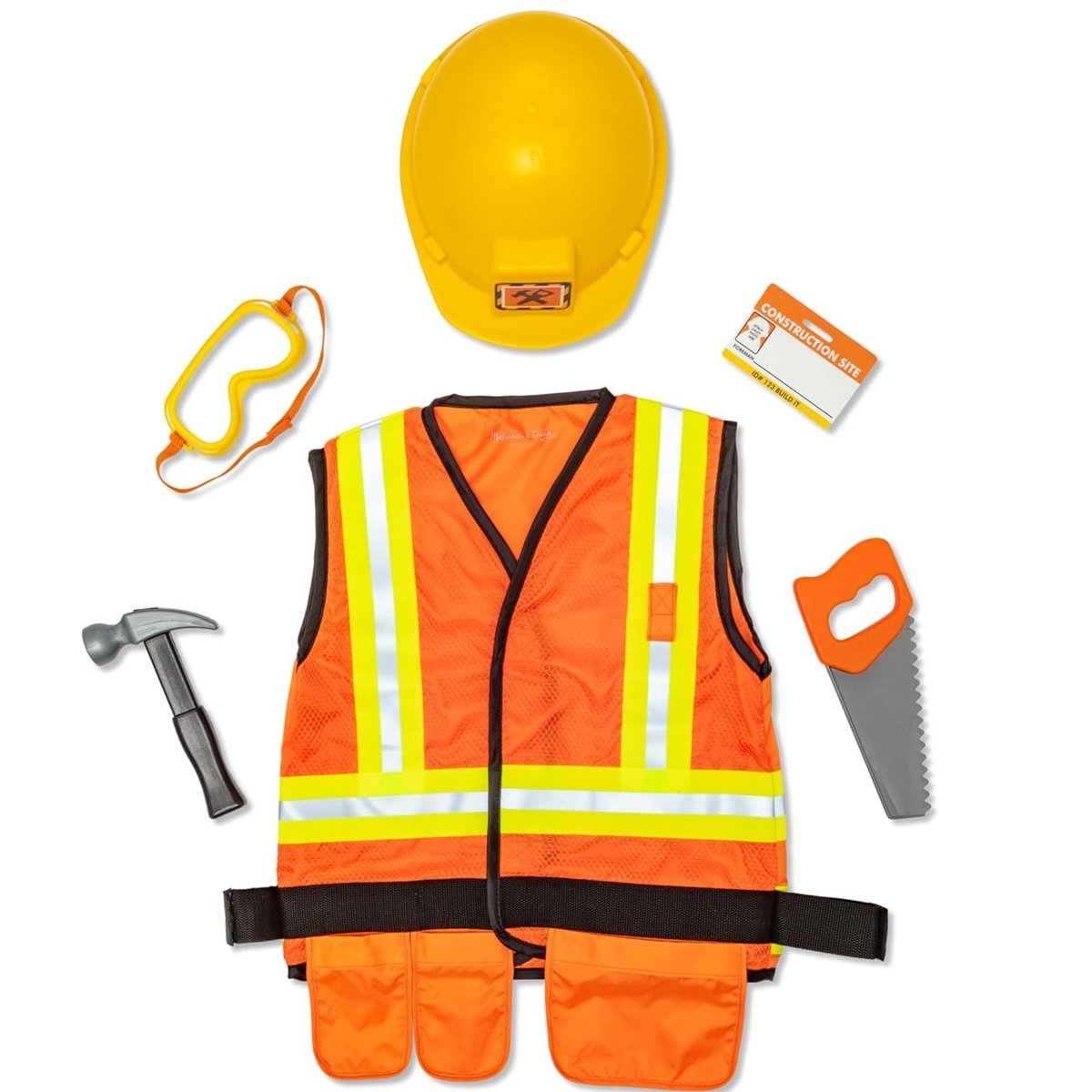 Déguisement de chef de chantier orange, MELISSA & DOUG
