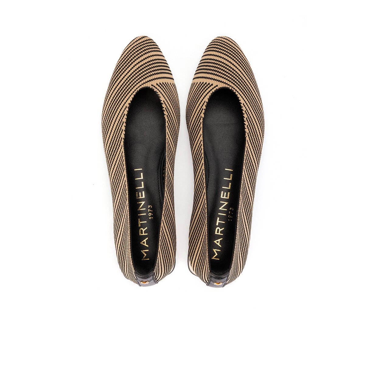 Ballerines cuir Vescia beige, MARTINELLI