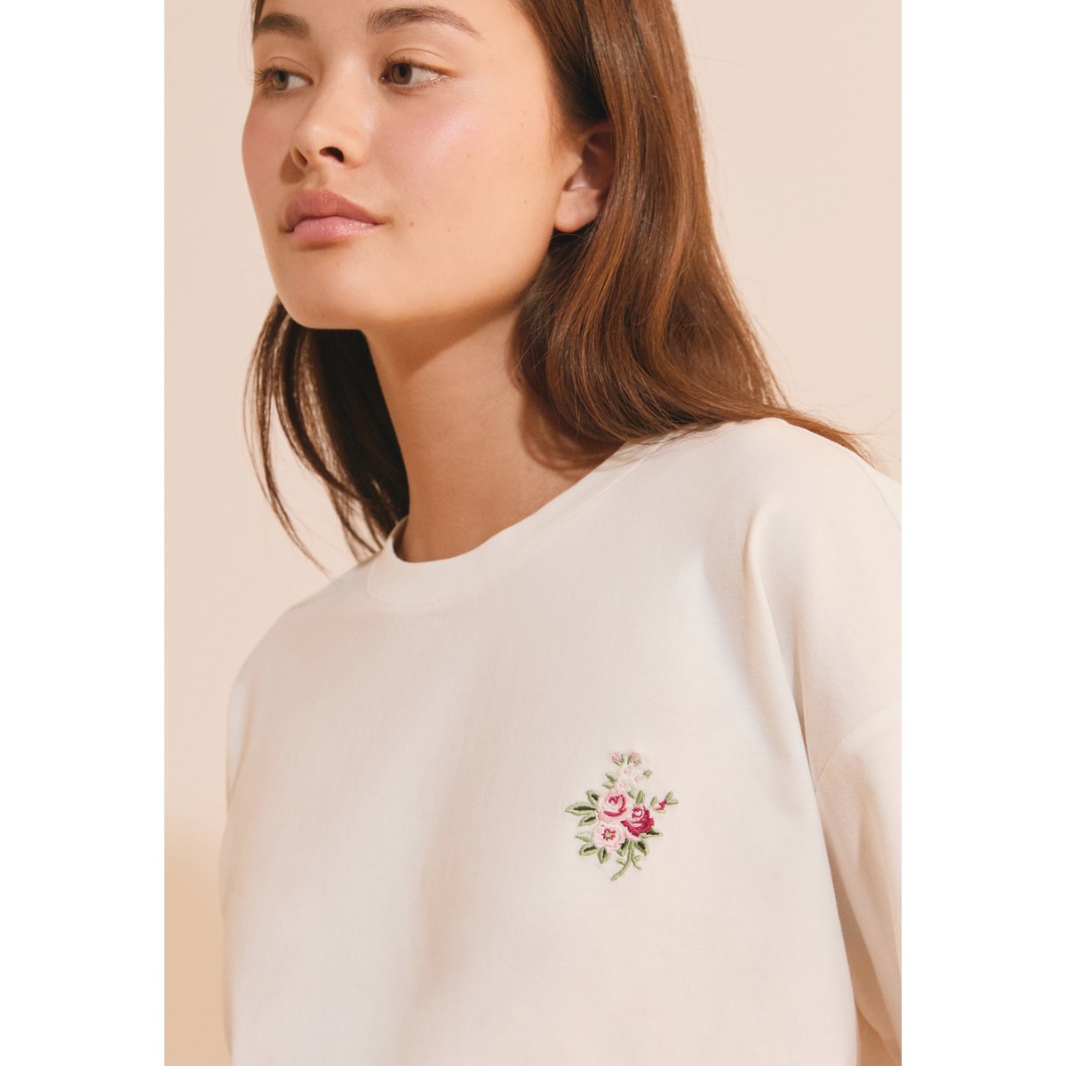 ETAM T-SHIRT CILENA - TSHIRT ecru, ETAM