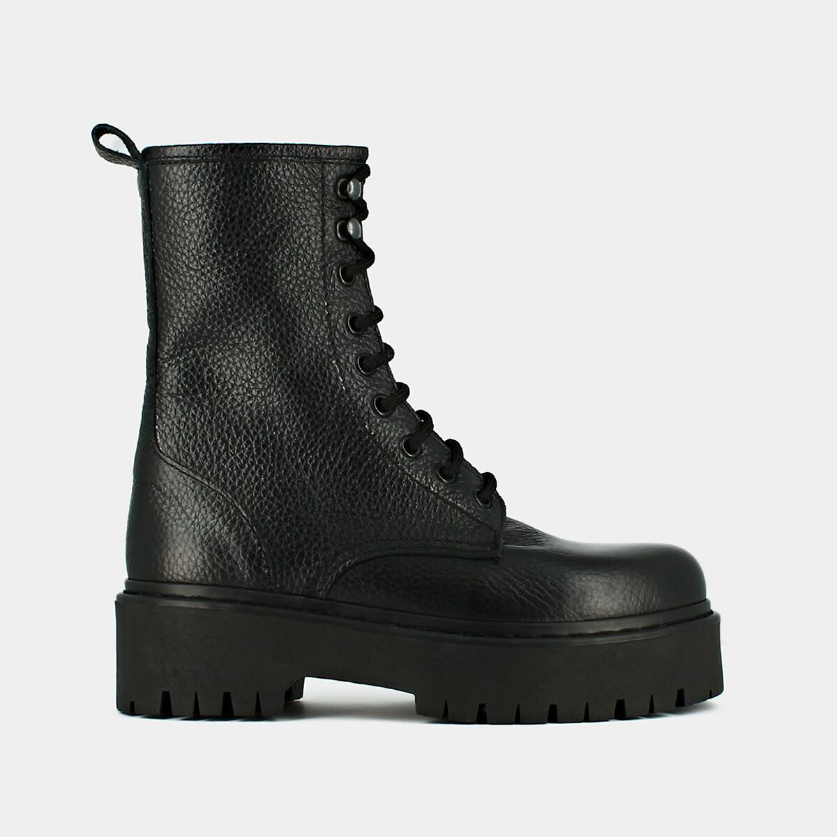 Boots cuir Robbo noir, JONAK