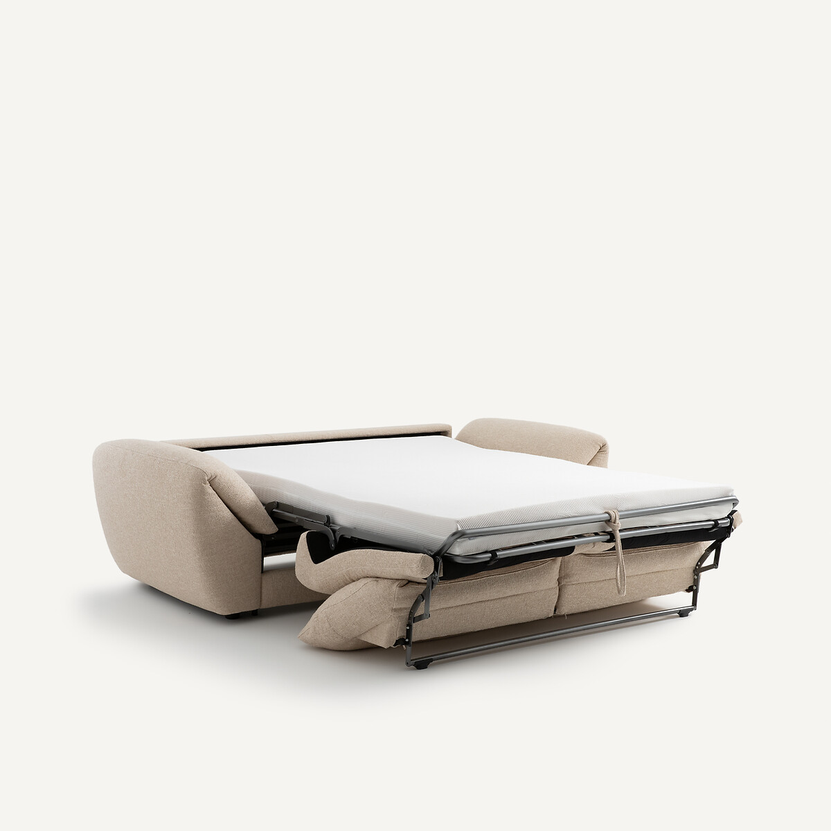 Canapé 3P convertible bouclette, Edgar sable, AM.PM