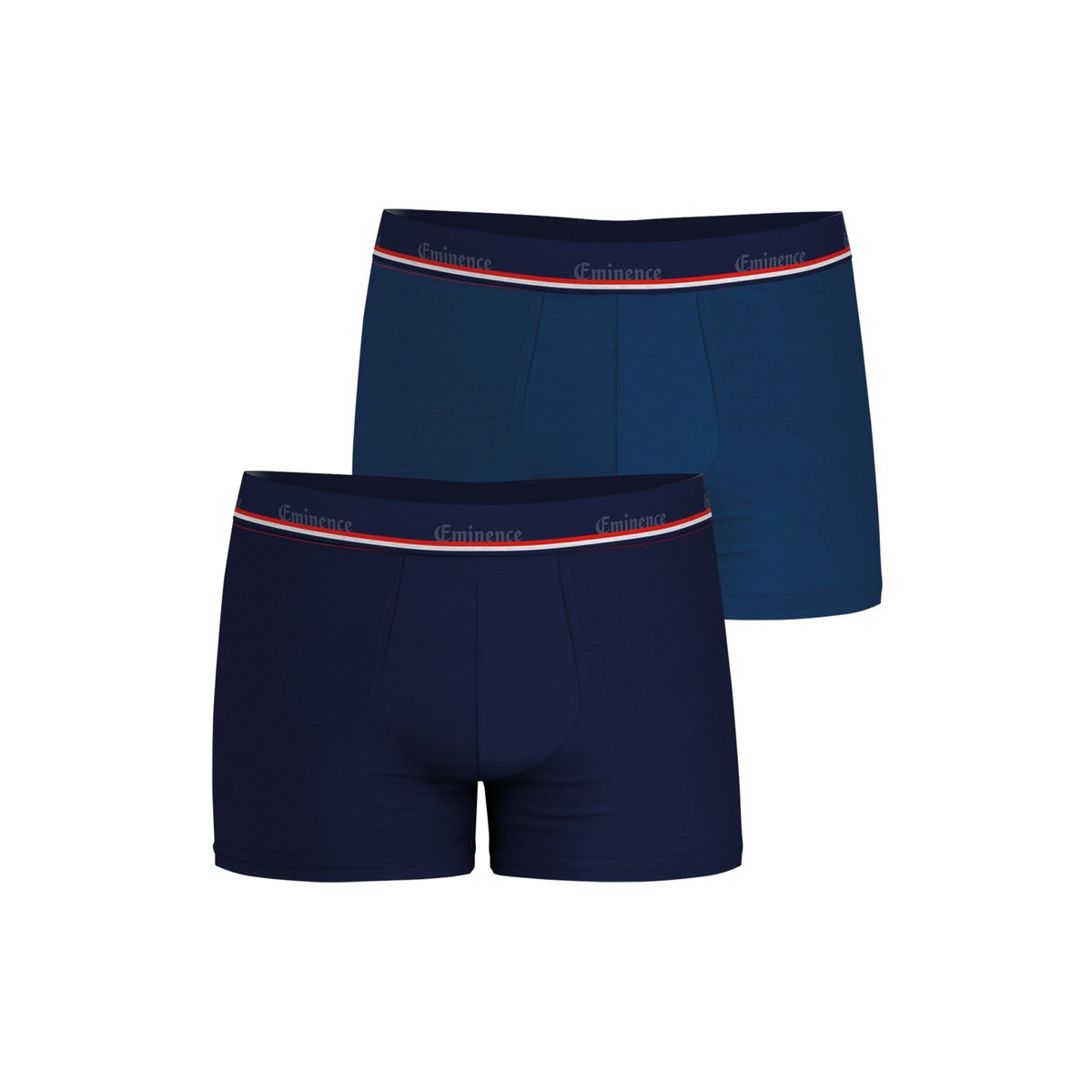 Lot de 3 boxers homme, fabriqués en France imprimé + bleu marine, EMINENCE