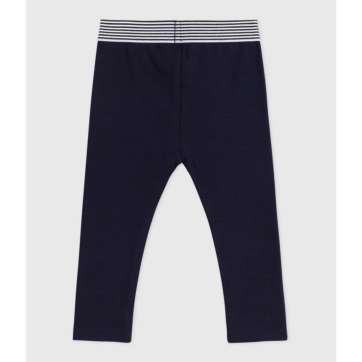 Jegging en molleton épais bleu marine, PETIT BATEAU