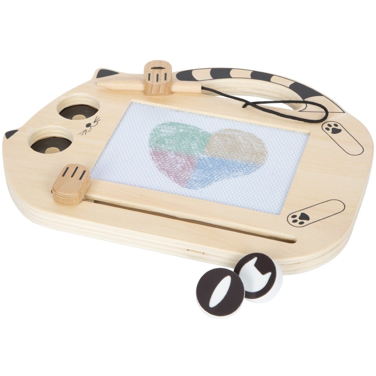 Tableau magique magnétique Chat beige, SMALL FOOT COMPANY