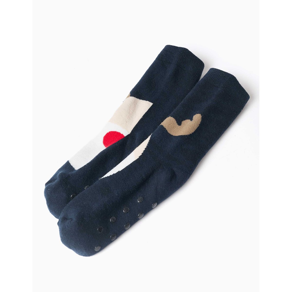 Pyjama + chaussettes antidérapantes avec motif de Noël bleu foncé, ZIPPY