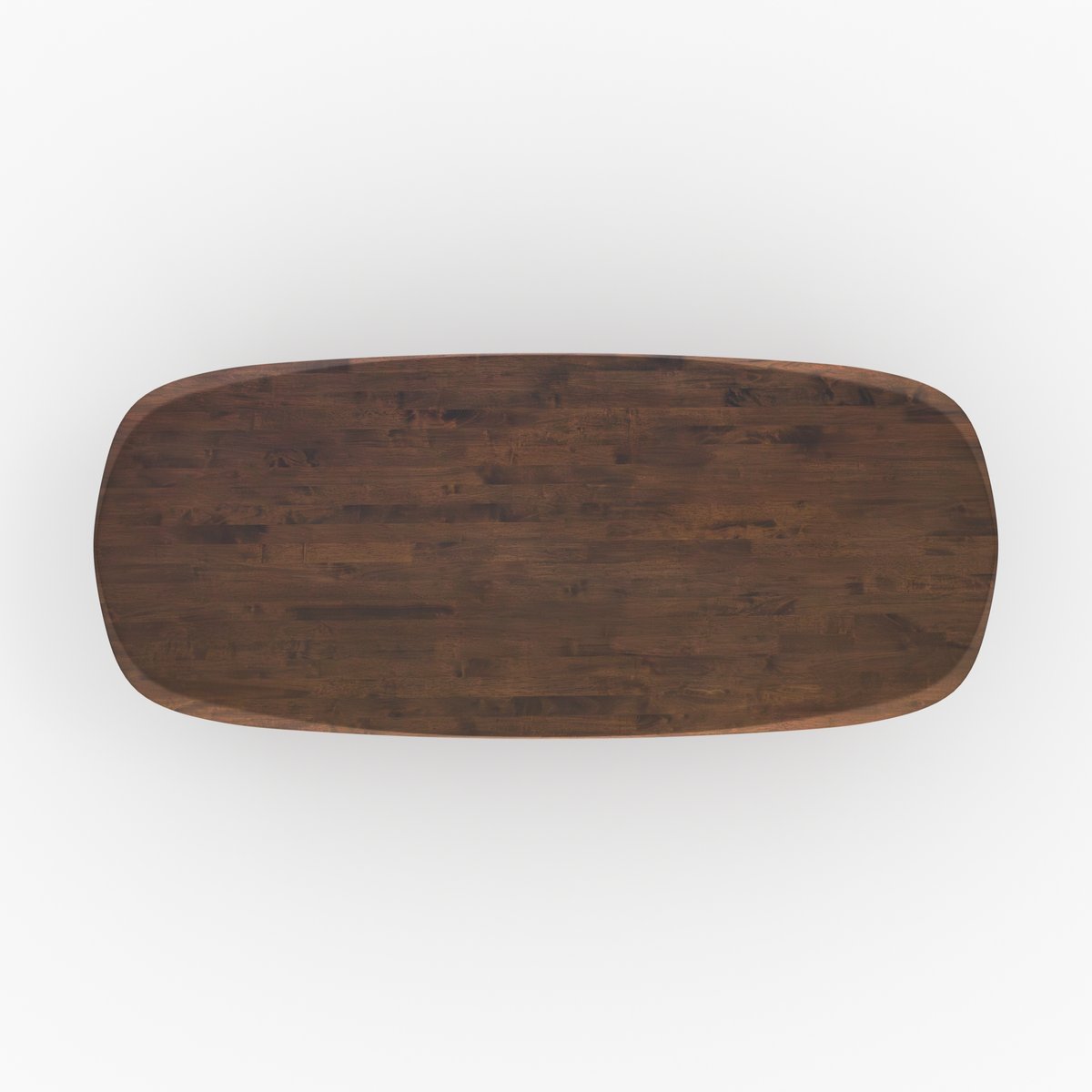 Table rectangulaire en bois d'hévéa massif - MERLIN marron foncé, MAISON PAVANE
