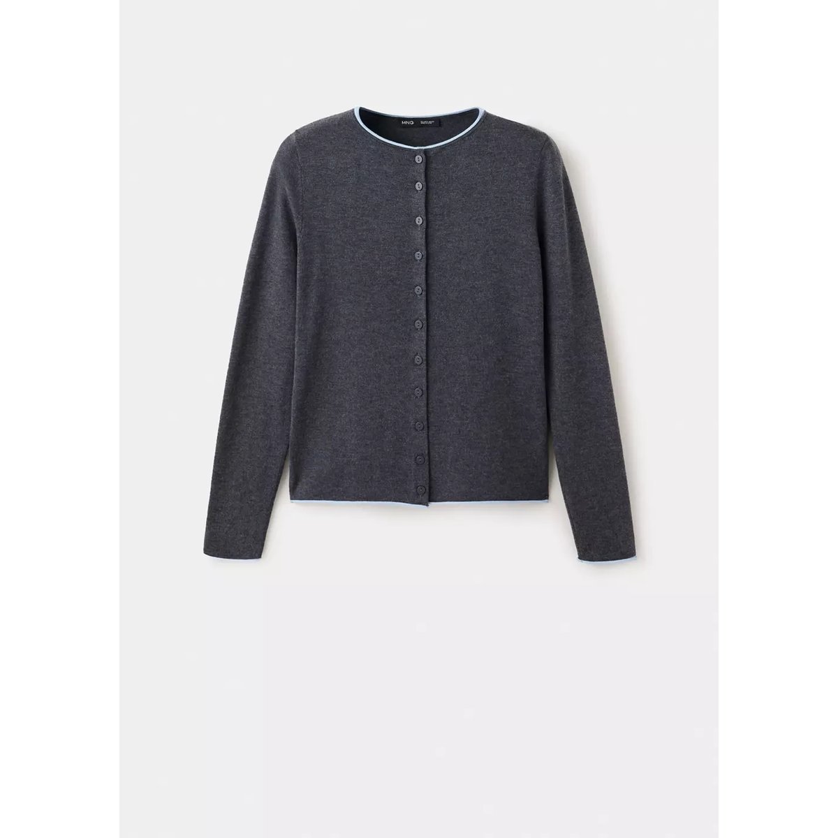 Cardigan luccapk gris, MANGO