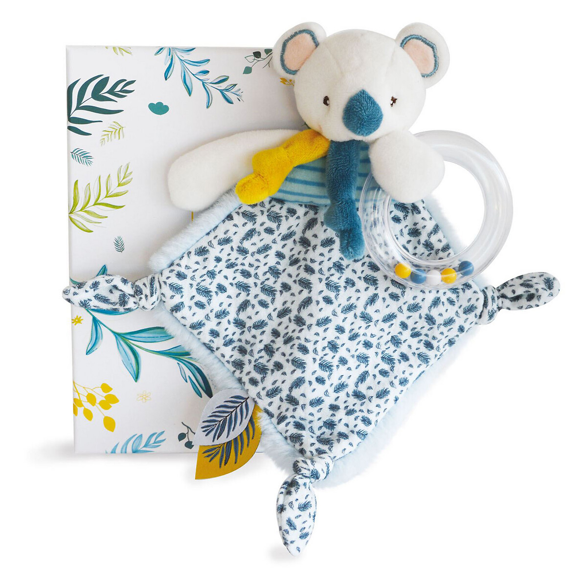 Yoca le koala doudou hochet 22 cm bleu, DOUDOU ET COMPAGNIE