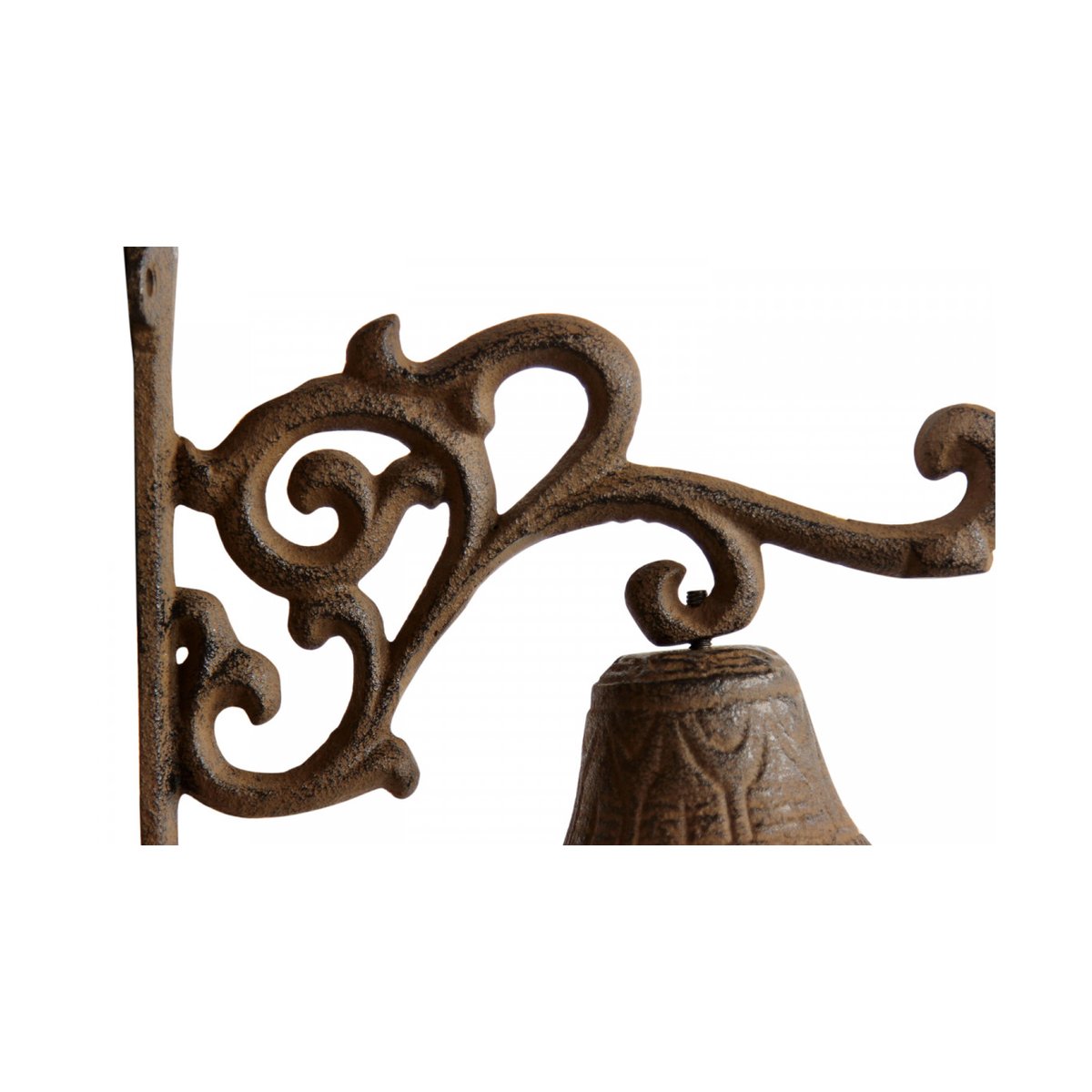 Cloche Fonte Marron 18x7.5x17.5cm marron, DECORATION D’AUTREFOIS