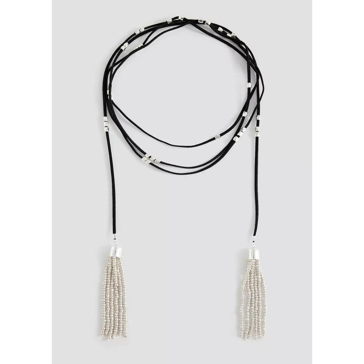 Collier cordon perles noir, MANGO TEEN