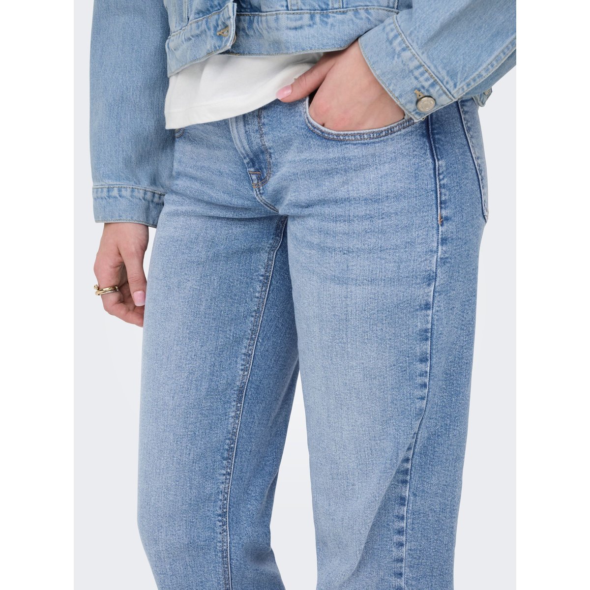 Jean Coupe Droite light blue denim, ONLY