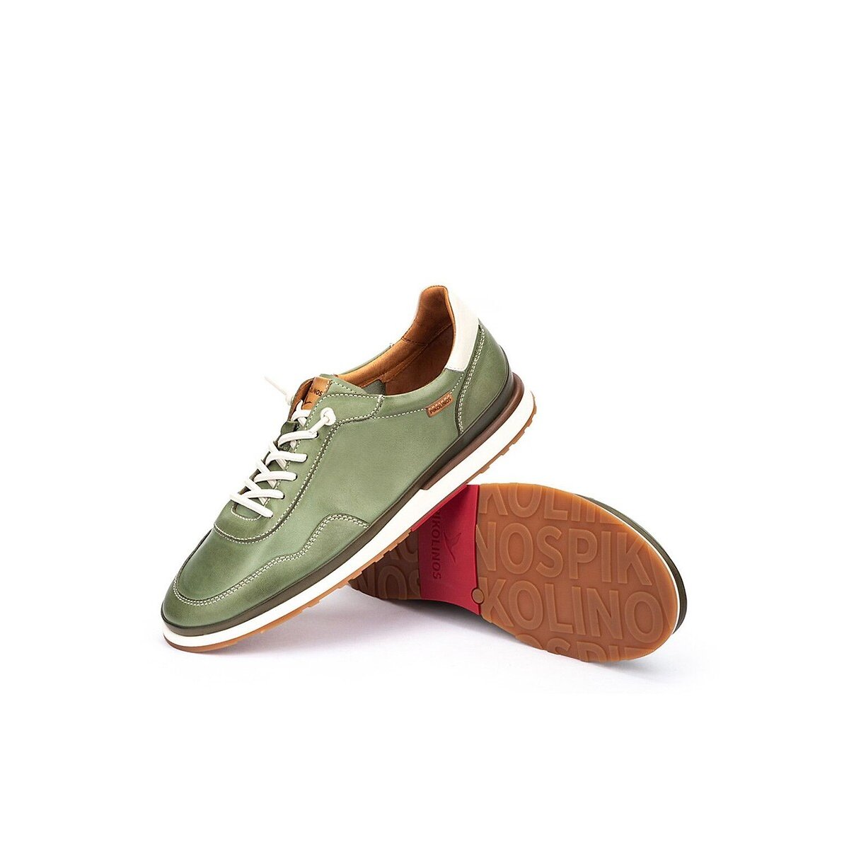 Sneakers aus Leder, DENIA grün, PIKOLINOS