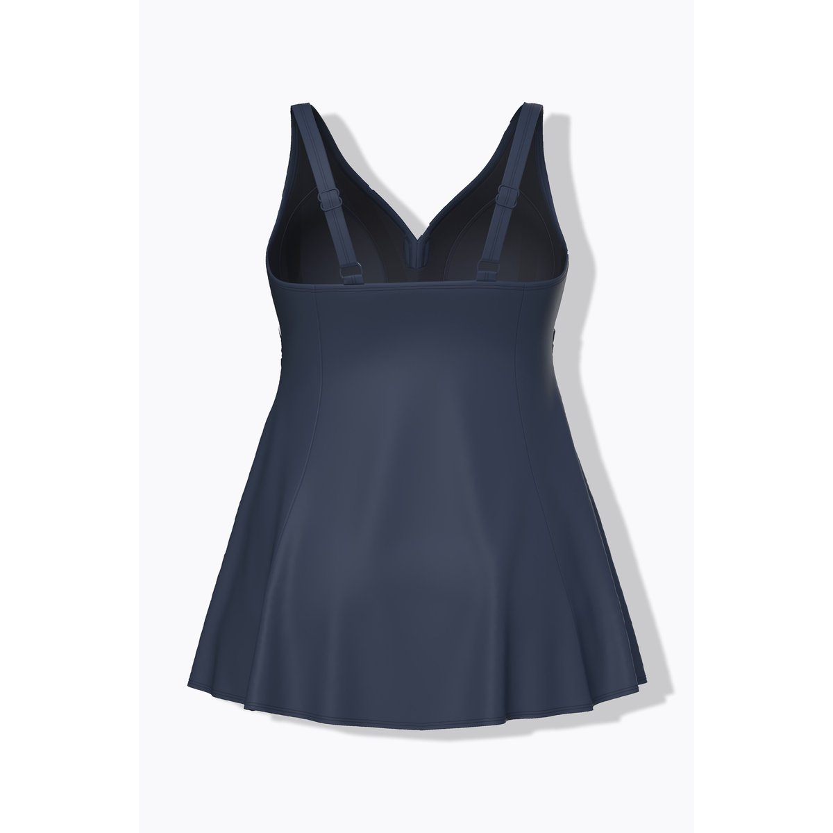 Robe de bain à pois, bonnets souples marine, ULLA POPKEN