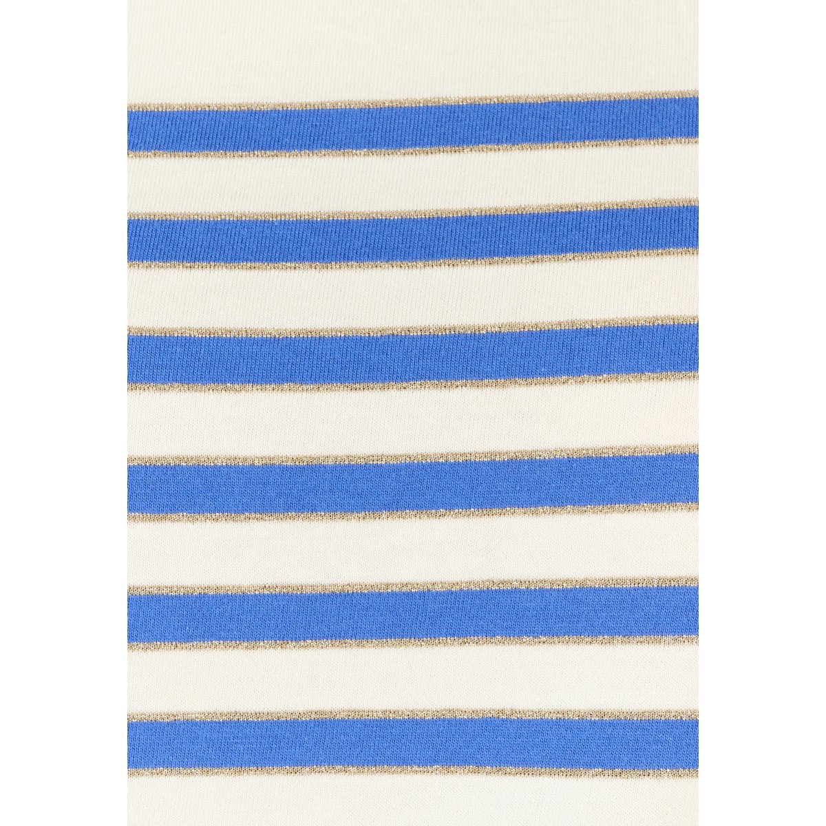 Marinière brillante manches 3/4 blanc bleu rayé, DAMART