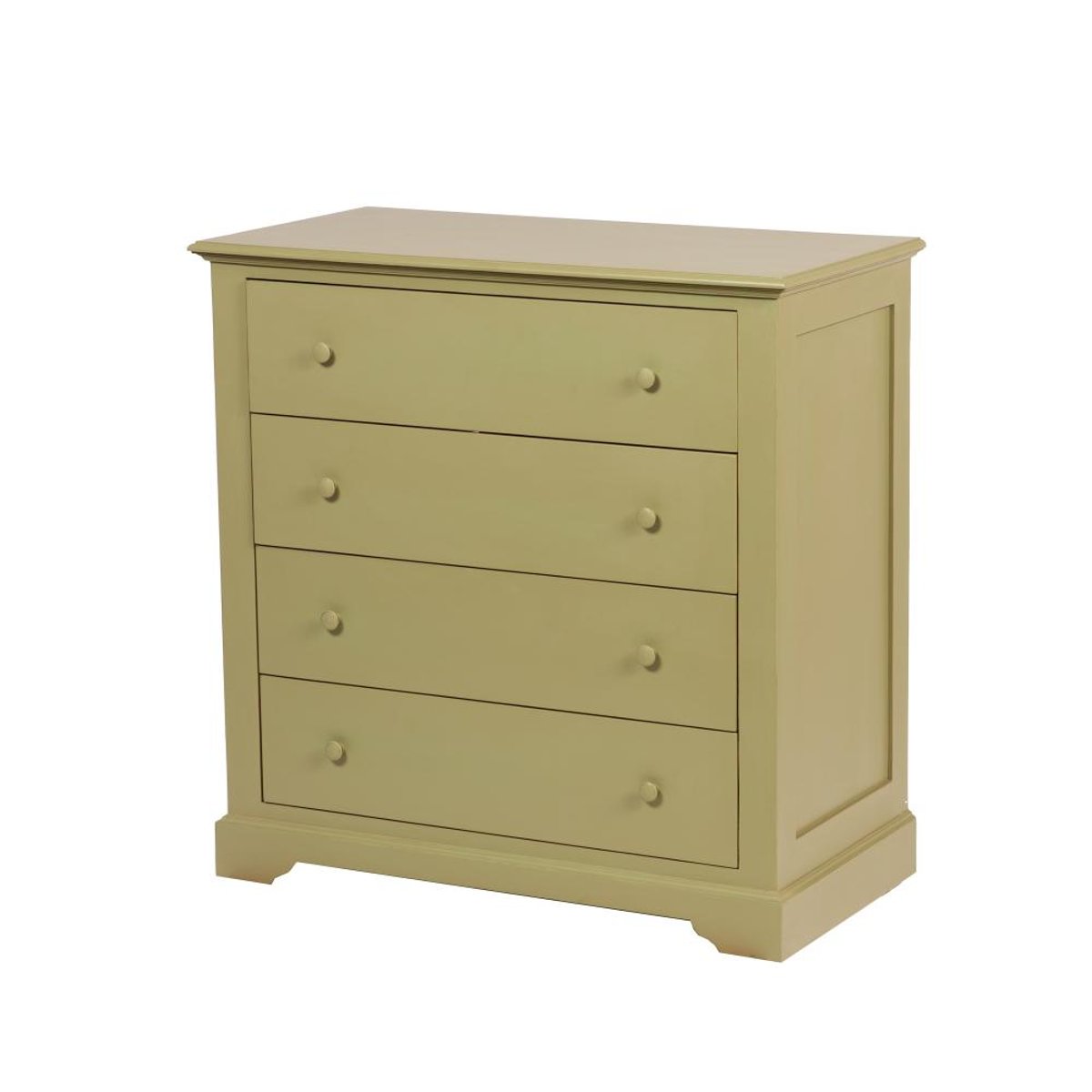 Commode 4 tiroirs en bois L80 cm Canopée - CANOPÉE vert, AMADEUS
