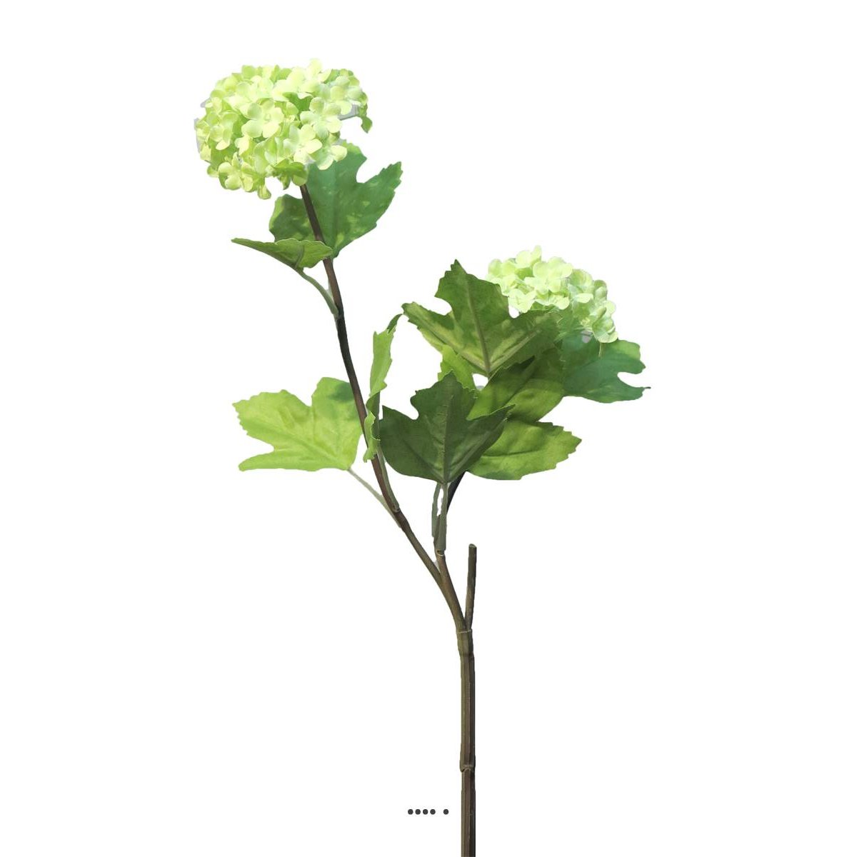 Branche de Viorne artificielle, 2 têtes, H vert, ARTIFICIELLES