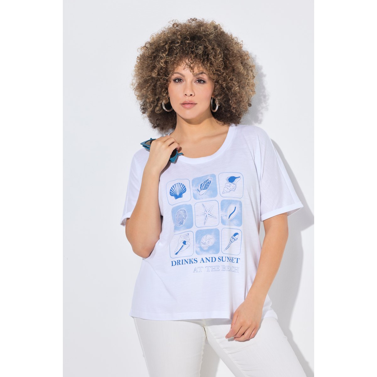 T-shirt blanc neige, ULLA POPKEN