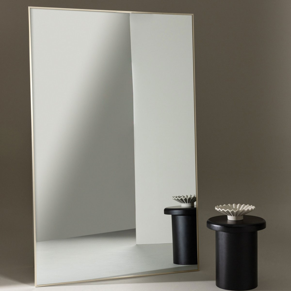 Miroir rectangulaire en aluminium 120x190cm- ORLANDO beige, VENTURE HOME