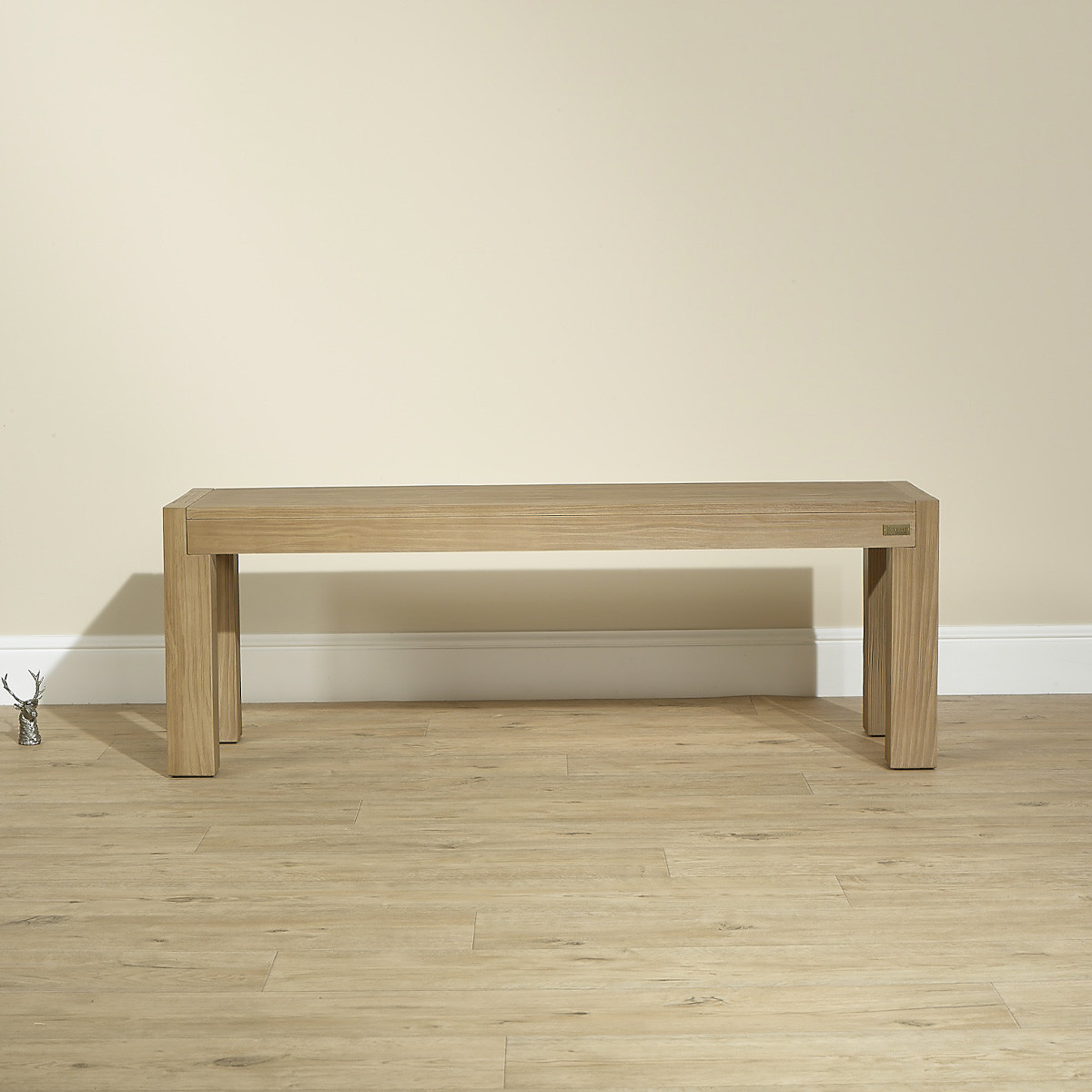 Banc style contemporain en pin massif MEGÈVE marron, ROBIN DES BOIS