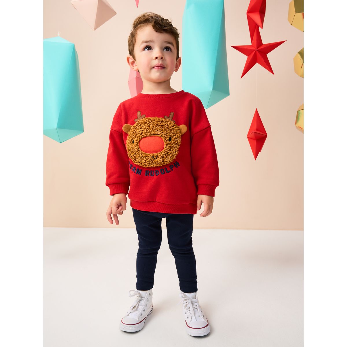 Pull col rond et legging de noël, 2 pièces boucle rouge rudolph, NEXT