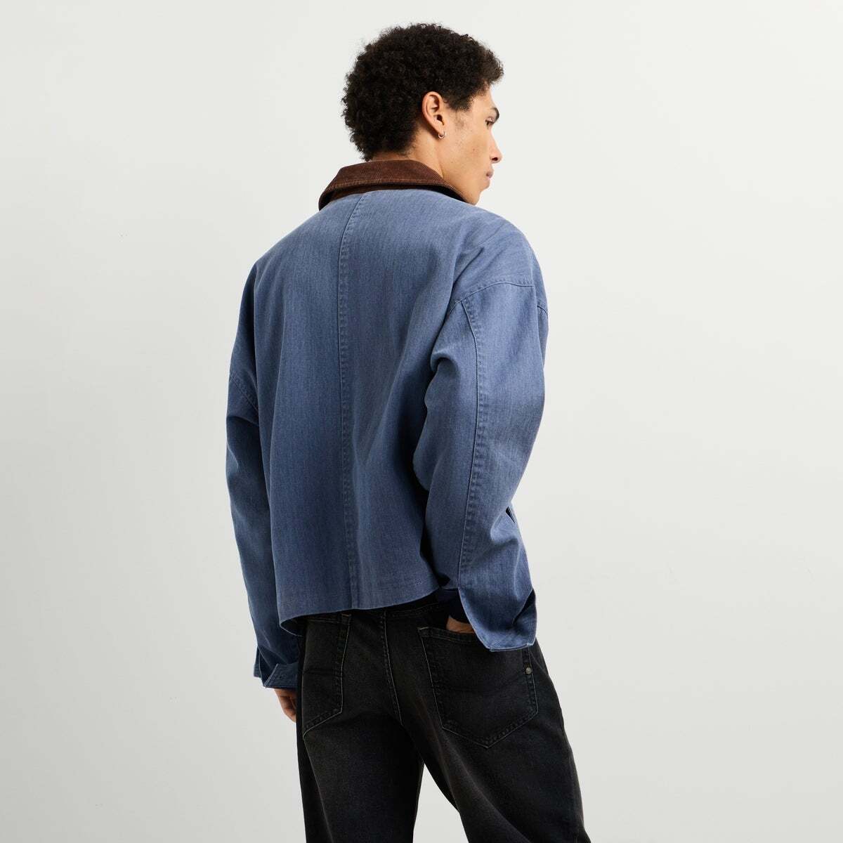 Veste Coupe Regular En Sergé bleu dulwich, PEPE JEANS