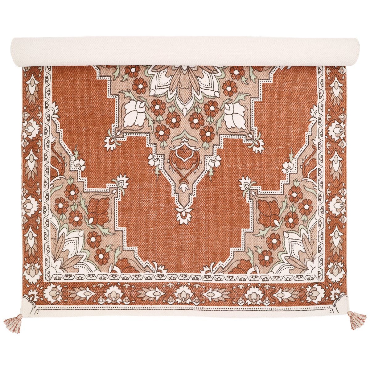 Tapis coton imprimé motif bohème LALITHA multi, NATTIOT