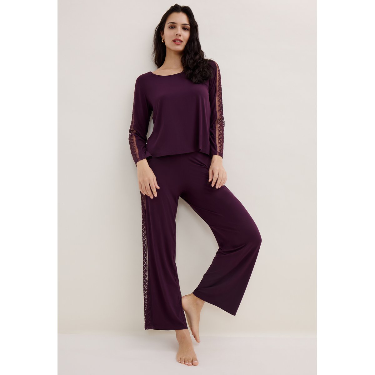 Pantalon Sweet Obsession deep berry, AUBADE