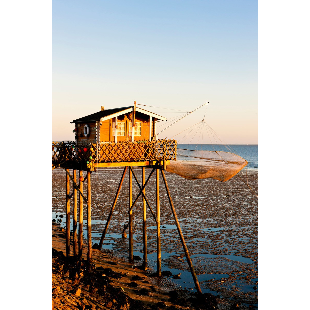 Tableau Mural Cabane Soleil PLAGE tableaux sur toile-bleu, CEANOTHE