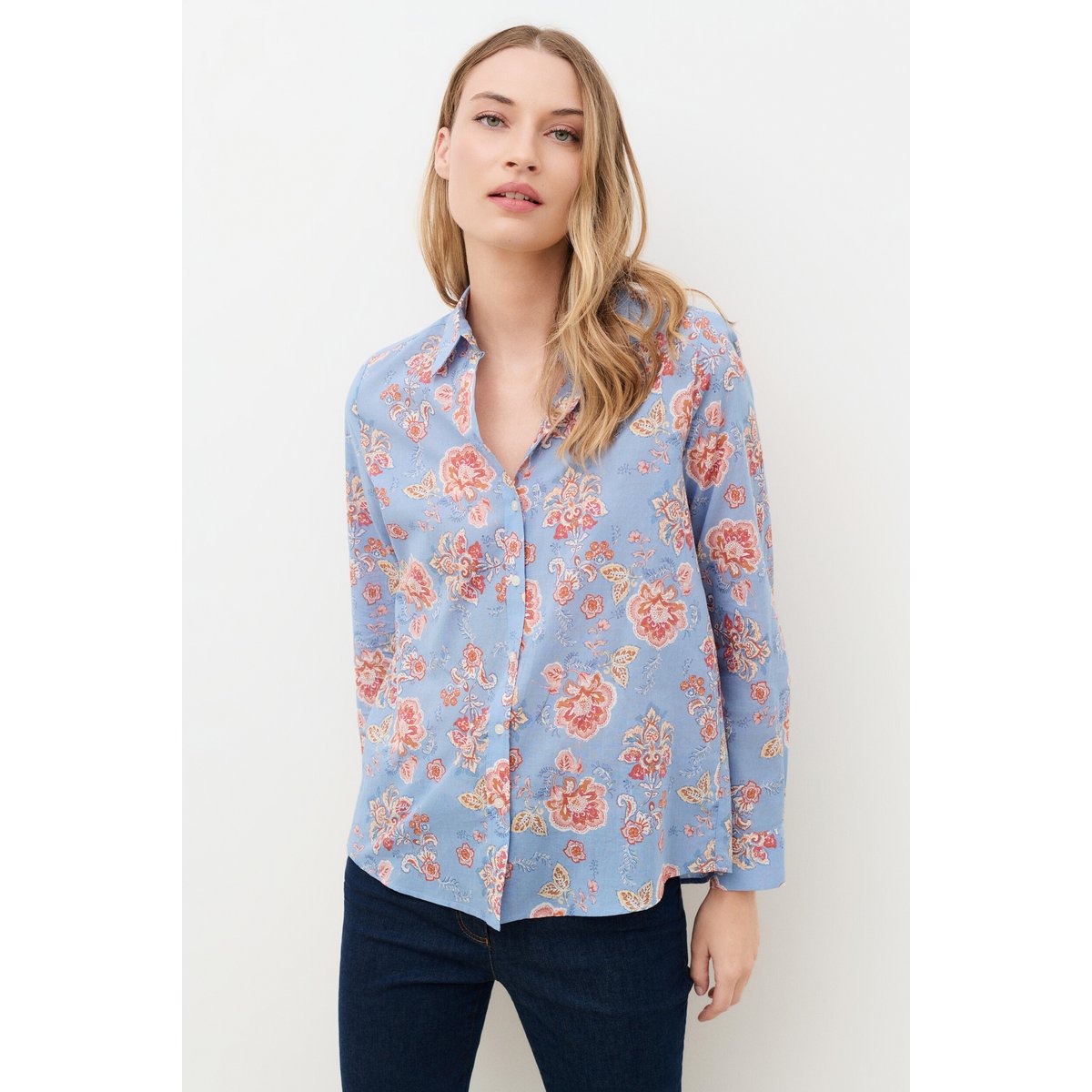 Chemise coupe droite CBRENDA multicolore, CAROLL