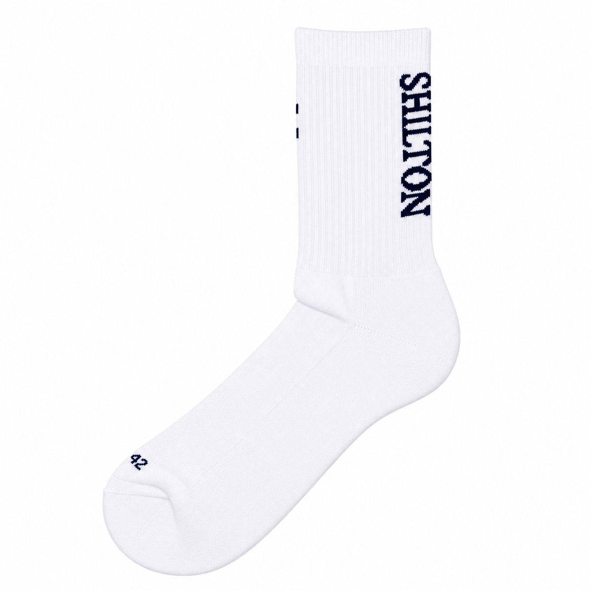 Chaussettes sport hautes blanc, SHILTON